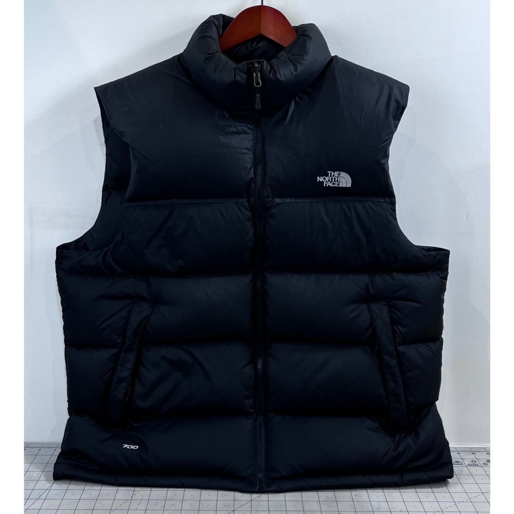 The North Face Black 700 Down Insulated Puffer Vest XL Nuptse - Picture 2 of 13
